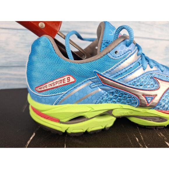 Mizuno Wave Inspire Men\'s Blue Green Running Shoes Size 7.5 main image 4